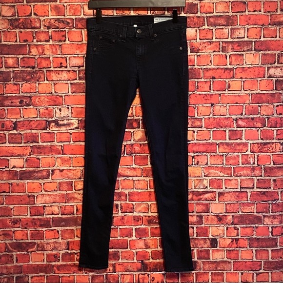 Rag & Bone Legging Skinny Jeans in Dark Indigo Womens size 26 Mid-Rise Stretch - Picture 4 of 11